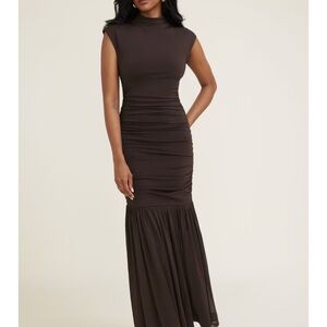 Dynamite Chocolate Sleeveless Maxi Dress